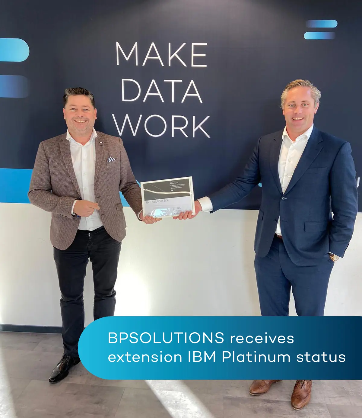 BPSOLUTIONS receives extension IBM Platinum Partner status