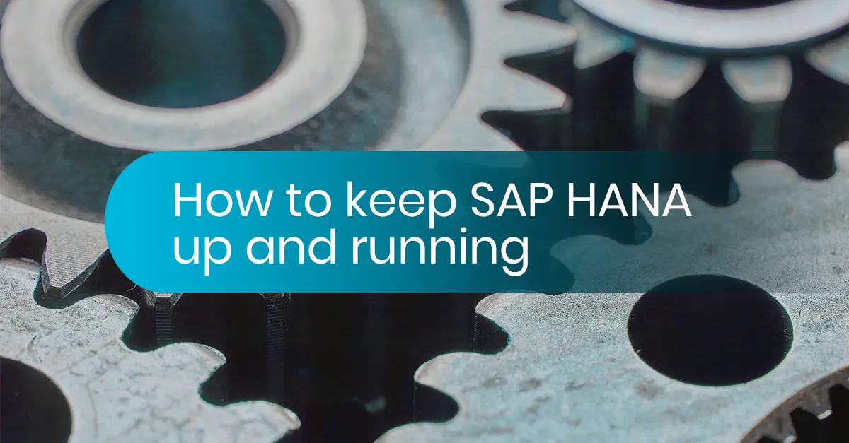 How do you keep SAP HANA up and running?
